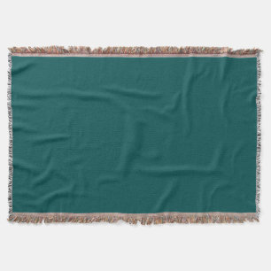 Dark Teal (solid colour) Throw Blanket