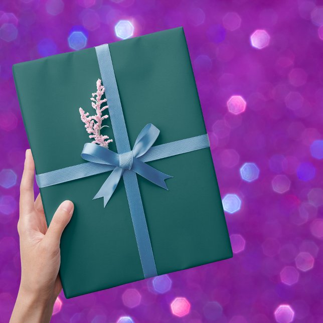 Dark Teal Solid Colour Wrapping Paper (Creator Uploaded)