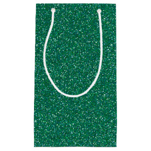 Dark Teal Sparkle Glitter Gift Bag