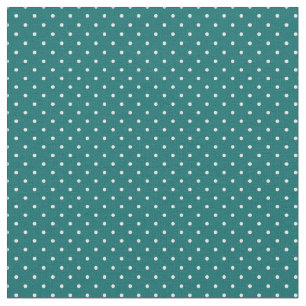 Dark Teal Tiny Dots Fabric