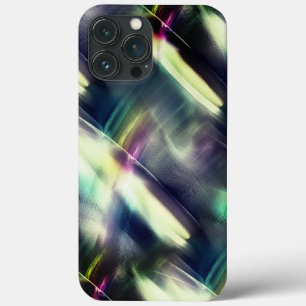 Dark texture with coloured chrome and virtual roug iPhone 13 pro max case