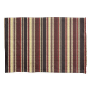 Dark textured stripes pillowcase
