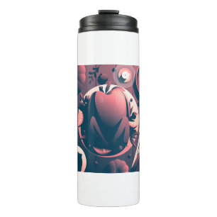 dark thanksgiving dinner thermal tumbler