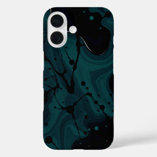 Dark Tides: A Monochrome Masterpiece iPhone 16 Case