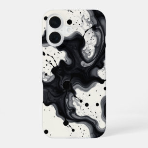 Dark Tides: A Monochrome Masterpiece iPhone 16 Case