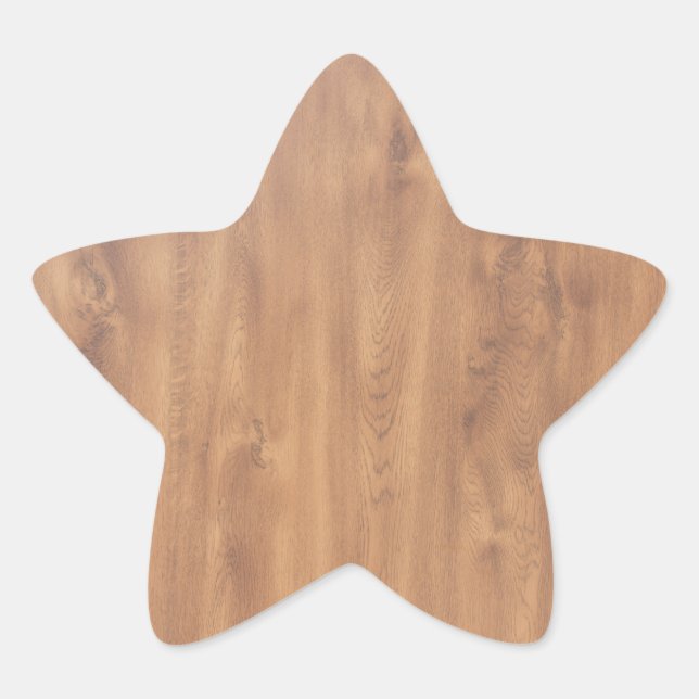 Dark timber pattern star sticker (Front)