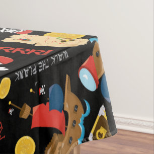 Dark Treasure Island Party Pirate Tablecloth