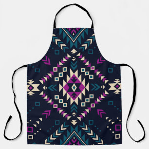 Dark tribal Navajo, vintage geometric. Apron