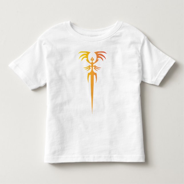 Dark Tribal Phoenix Emblem – Mythic Symbol Toddler T-Shirt (Front)
