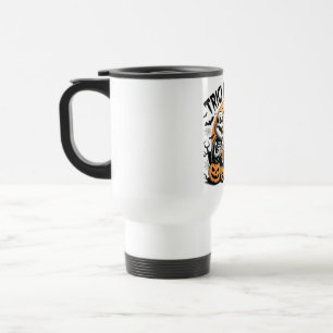 Dark Trick or Beer Halloween Monsters Travel Mug