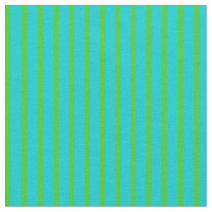 Dark Turquoise and Lime Green Coloured Pattern Fabric