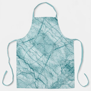 Dark Turquoise Marble Look Apron