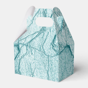 Dark Turquoise Marble Look Favour Box
