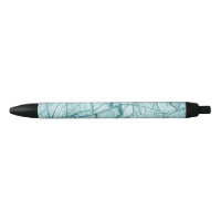 Dark Turquoise Marble Look Glass Coaster