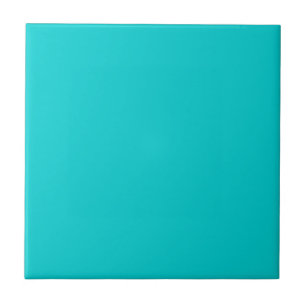 Dark Turquoise Solid Colour Ceramic Tile