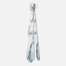 Dark Turquoise Vein Marble Look Tie