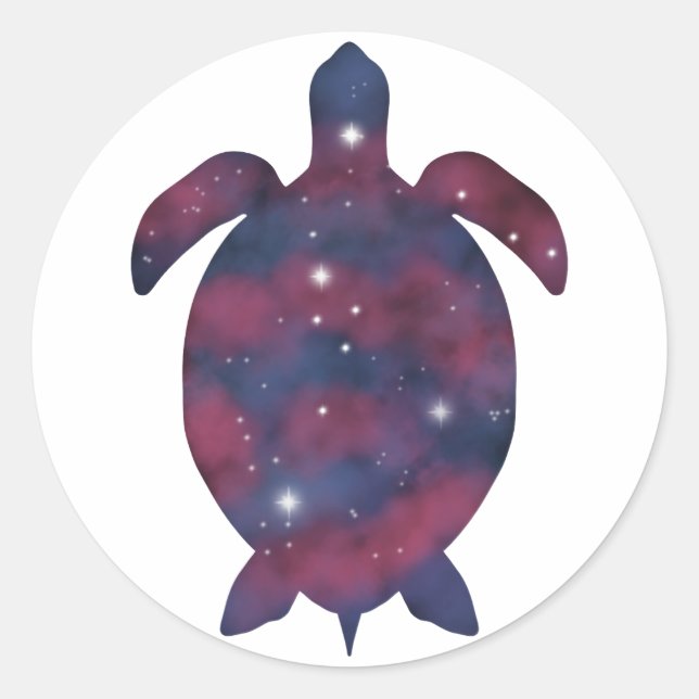 Dark Turtle Starscape Sticker (Front)