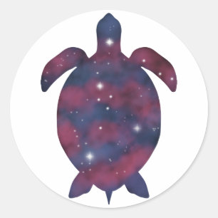 Dark Turtle Starscape Sticker