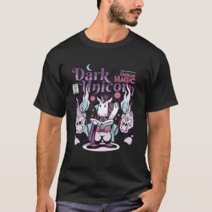 Dark Undead Black Magic Funny Goth Unicorn T-Shirt