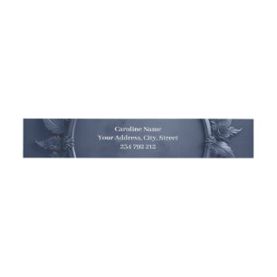 Dark Unicorn Portrait in a Round Frame Invitation Belly Band
