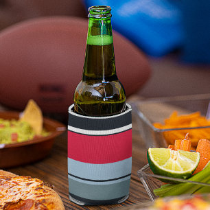 Dark Uniform Stripes Bottle Cooler