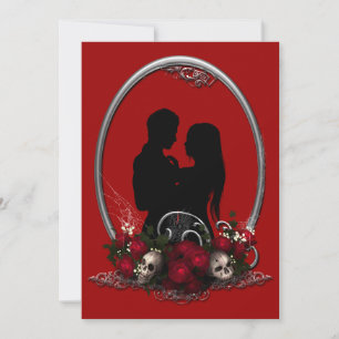 Dark Union Vampire Goth Wedding Invitation