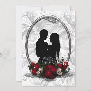 Dark Union Vampire Goth Wedding Invitation
