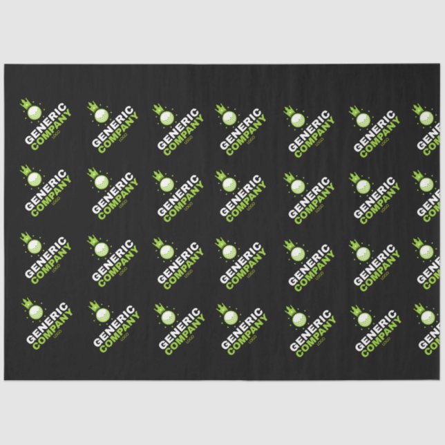 Dark Unique branded tissue paper (Front)