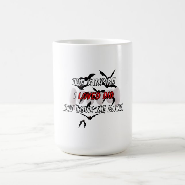 Dark Vampire Gothic Quote Aesthetic Coffe Mug (Center)