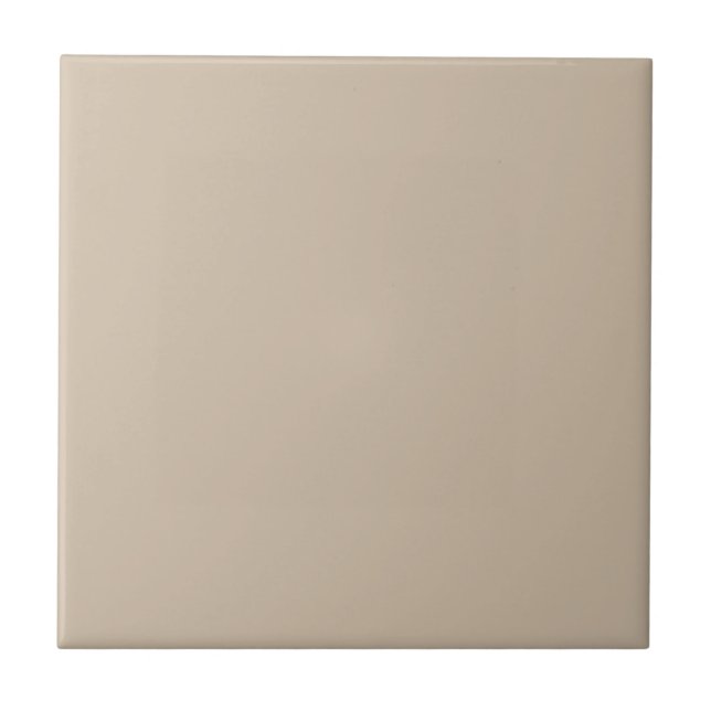 Dark Vanilla Solid Colour Ceramic Tile (Front)