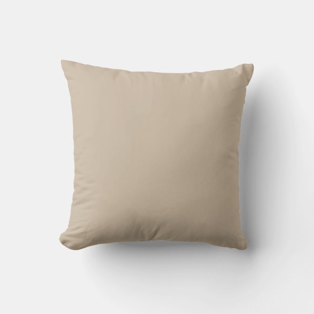 Dark Vanilla Solid Colour Cushion (Front)
