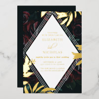 Dark Velvet Burgundy Rose | Autumn Winter Wedding 