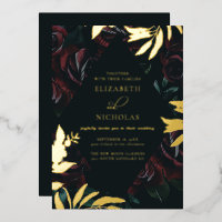 Dark Velvet Burgundy Rose | Autumn Winter Wedding