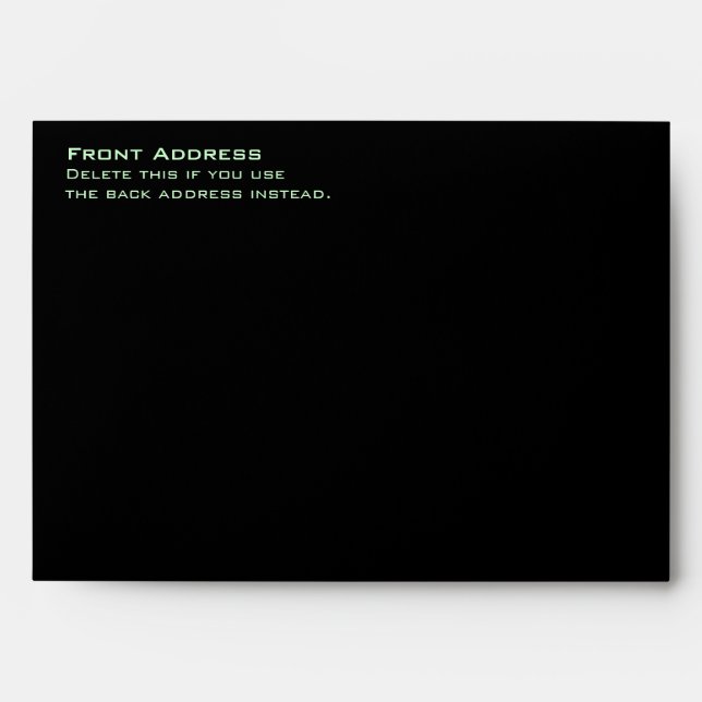 Dark Victorian A7 Card Envelope (Front)
