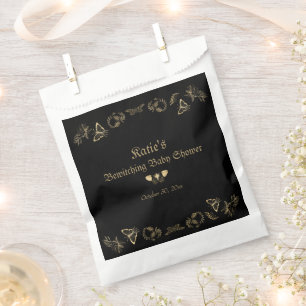 Dark Victorian Gothic Halloween Baby Shower Favour Bag
