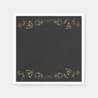 Dark Victorian Gothic Halloween Party Napkin