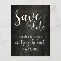Dark Vintage Artwork, Typography 30 Save the Date