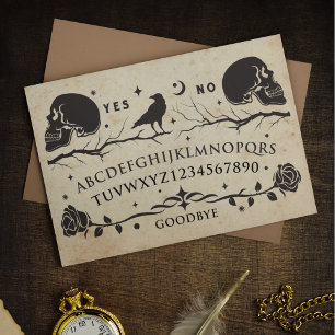 Dark Vintage Spirit Talking Board Raven Decoupage Tissue Paper