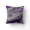 Dark Violet Marble Agate Silver Glitter Glam #1 