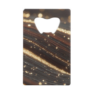 Dark Walnut Wood Grain with Sparkling Gold Rivers