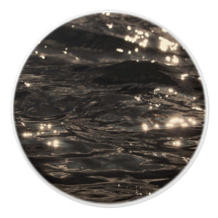 Dark water ceramic knob