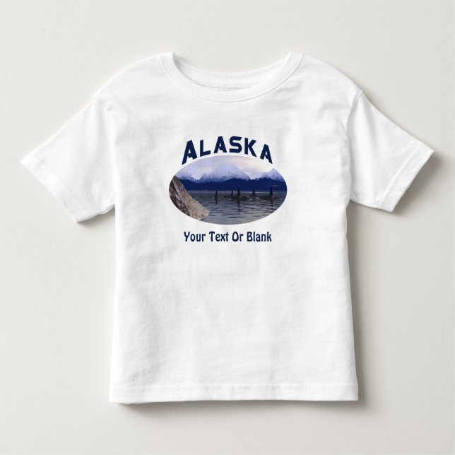 Dark Water Orca Toddler T-Shirt (Front)