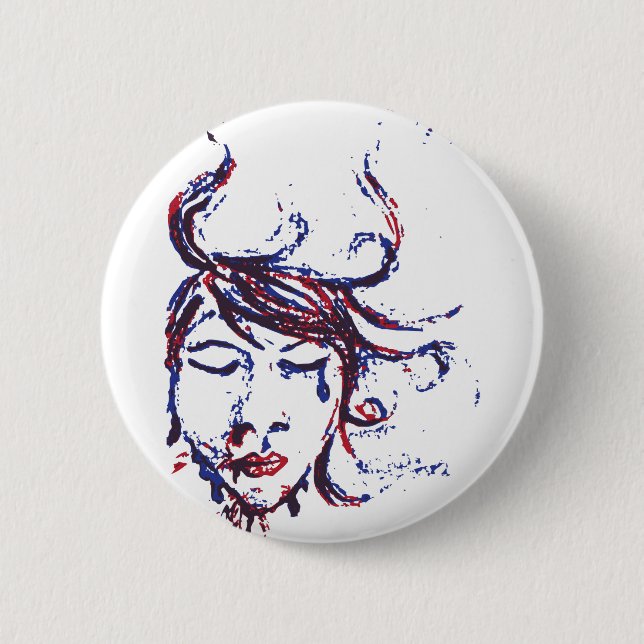 dark waters 6 cm round badge (Front)