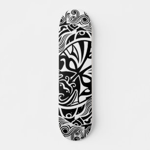 Dark Waters Mask Ocean Horror Skate Art Skateboard