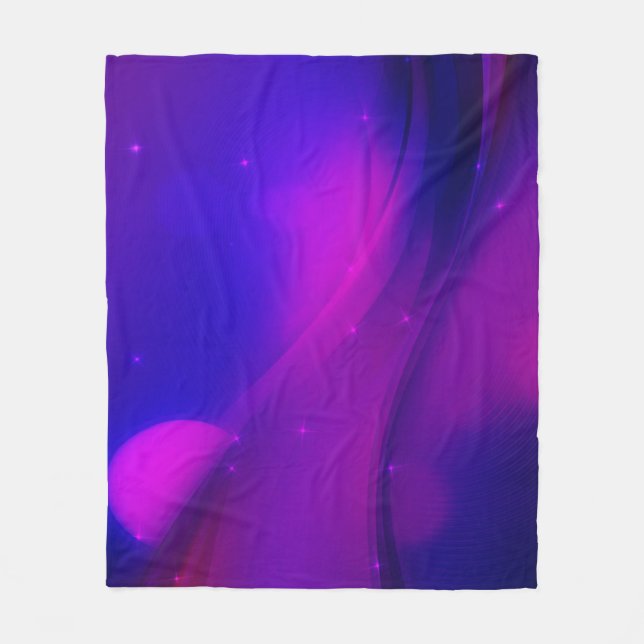 Dark Wave Fleece Blanket (Front)