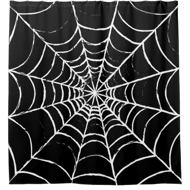 Dark Web Shower Curtain (Front)