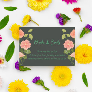 Dark Wednesday Theme Thank You Card