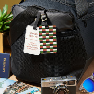 Dark, Wet Swamp Colors Luggage Tag