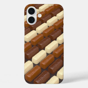 Dark, white and milk chocolate pralines iPhone 16 plus case