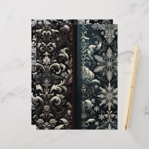 Dark Winter Gothic Paper Craft Cardstock